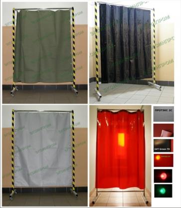 Сварочные шторы ПРОТЭКС 2С,    2.   0 х 2.   0 м,    с карабинами — фото 5